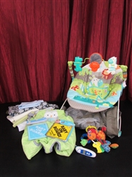 BRIGHT STARTS BABY BOUNCER AND MORE!
