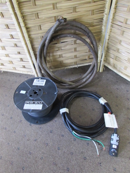 COAXIAL CABLE AND ASSORTED ELECTRICAL WIRE