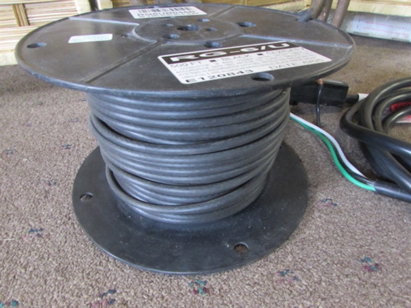 COAXIAL CABLE AND ASSORTED ELECTRICAL WIRE