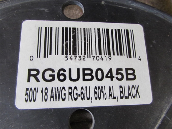 COAXIAL CABLE AND ASSORTED ELECTRICAL WIRE