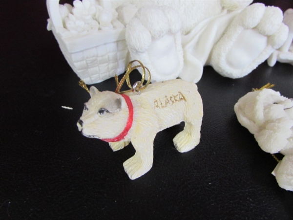 PAINTABLE RESIN BEARS