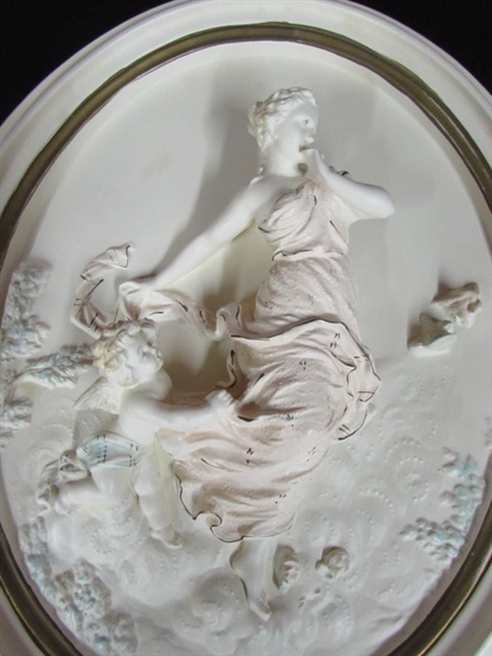 ALEXANDER BACKER CO. BAS RELIEF SCULPTURES