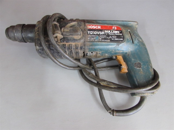 40 FEET OF ELECTRICAL WIRE AND HAMMER DRILL