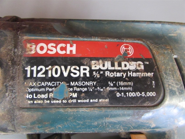 40 FEET OF ELECTRICAL WIRE AND HAMMER DRILL