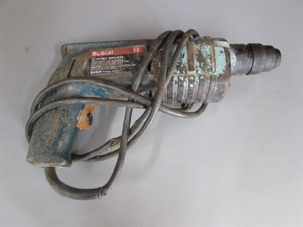 40 FEET OF ELECTRICAL WIRE AND HAMMER DRILL