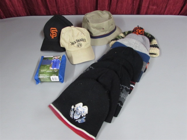 MEN'S HATS AND RAIN PONCHO