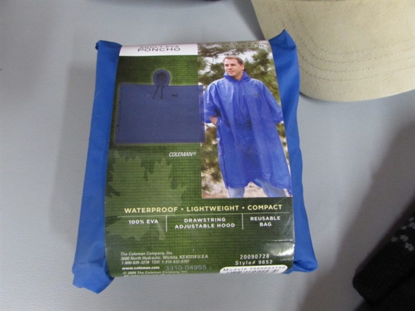 MEN'S HATS AND RAIN PONCHO