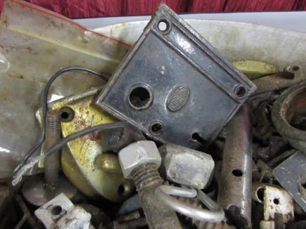 LOT OF OLD WINDOW HARDWARE AND ODDS AND ENDS