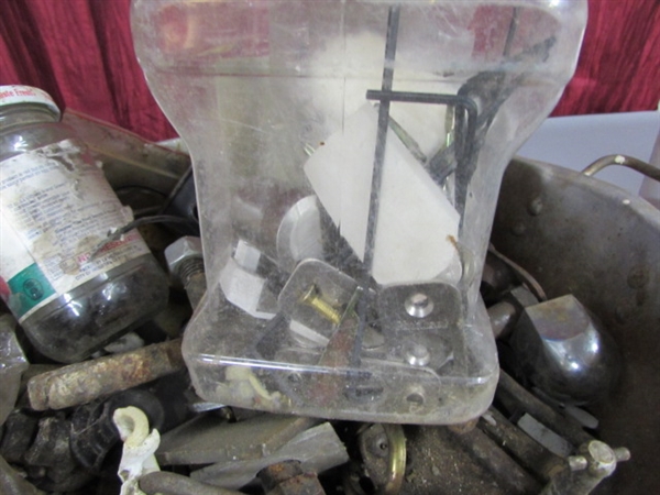 LOT OF OLD WINDOW HARDWARE AND ODDS AND ENDS