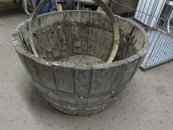 HALF BARREL PLANTER
