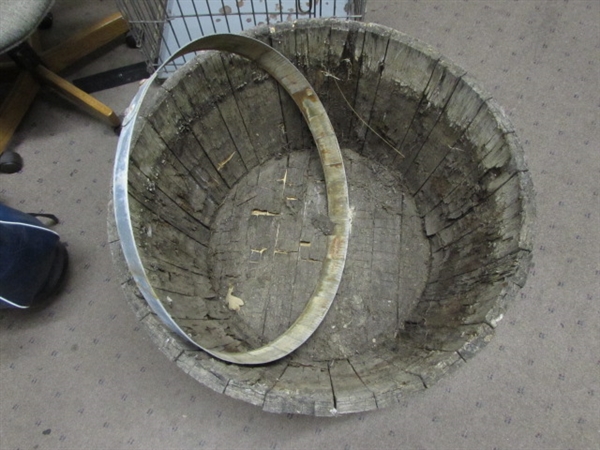 HALF BARREL PLANTER