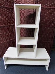 TWO SHELF UNITS