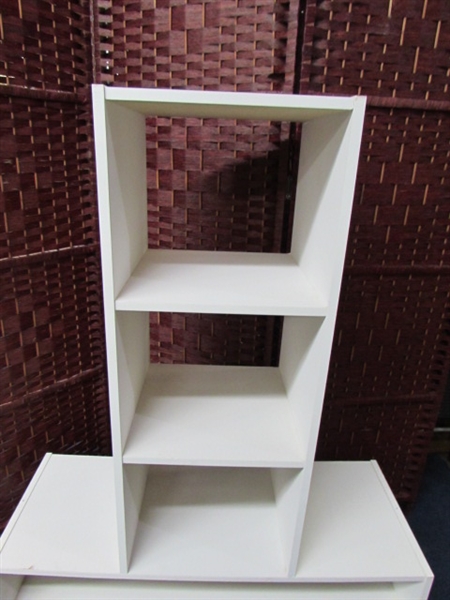 TWO SHELF UNITS