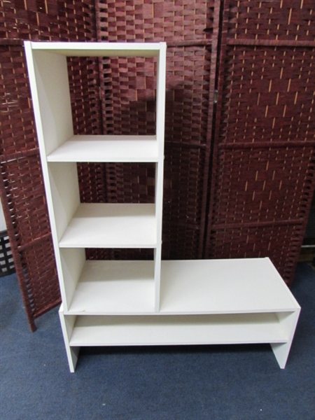 TWO SHELF UNITS