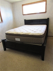 QUEEN BED WITH MATTRESS & BOXSPRINGS