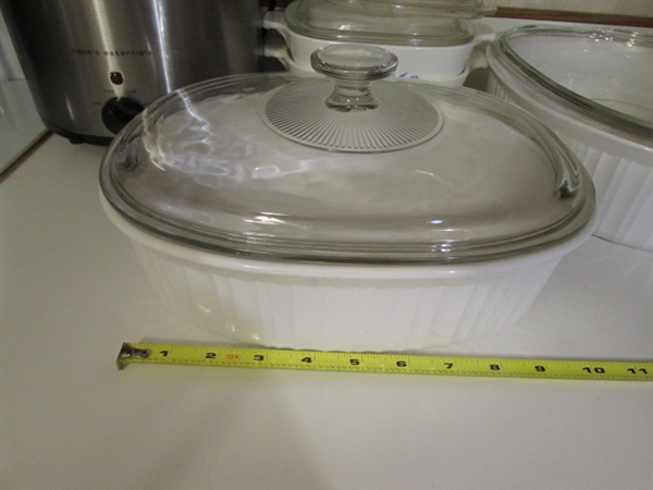SMALL SLOW COOKER & CORNING WARE CASSEROLES