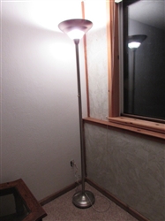 BRUSHED SILVER FLOOR LAMP
