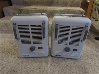 2-LIKE NEW "PATTON" ELECTRIC HEATERS