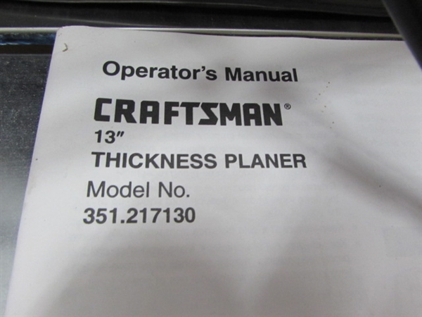 CRAFTSMAN PLANER