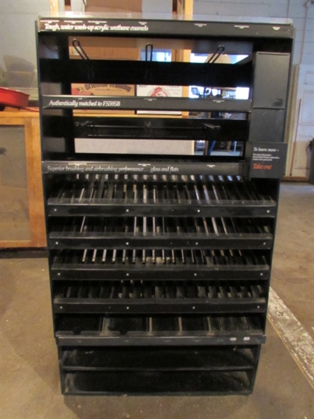 BLACK METAL DISPLAY RACK