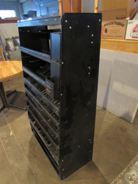 BLACK METAL DISPLAY RACK