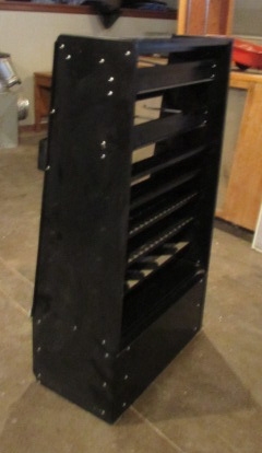 BLACK METAL DISPLAY RACK