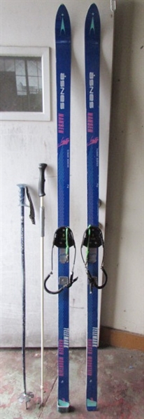 SKIS & ROSSIGNOL POLES