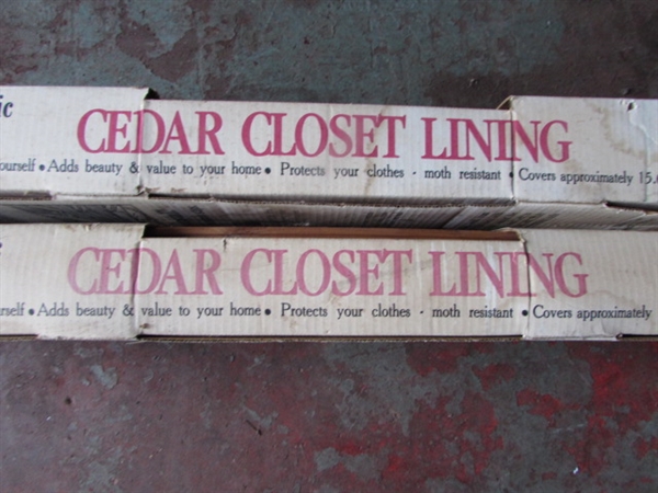 CEDAR CLOSET LINERS