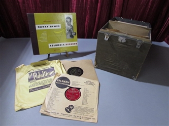 VINTAGE RECORD COLLECTION W/CARRYING CASE