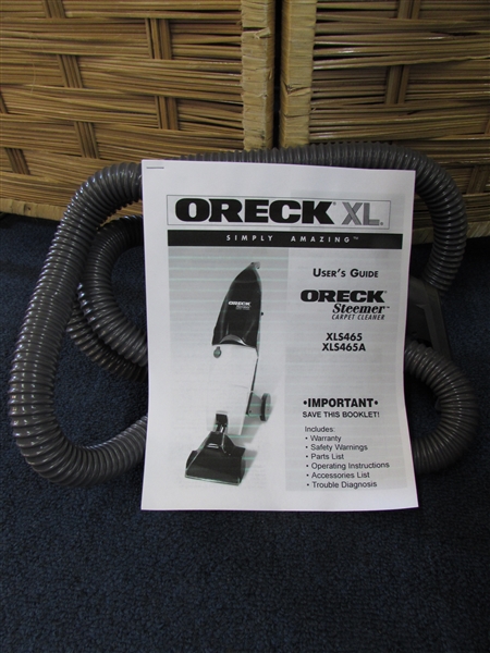 ORECK STEEMER-CARPET CLEANER