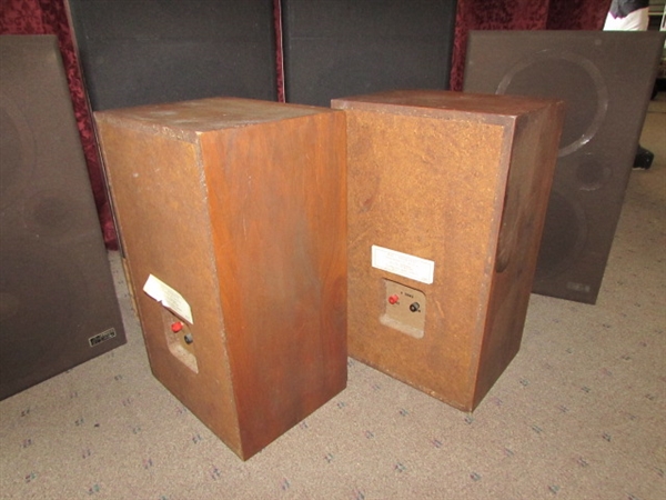 3 PAIRS OF VINTAGE SPEAKERS