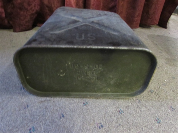 3 VINTAGE JERRY CANS