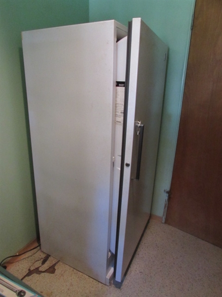 Lot Detail - GE UPRIGHT FREEZER