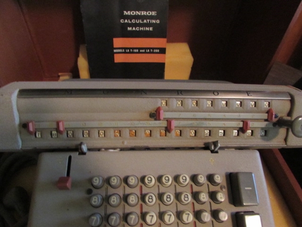 2 VINTAGE CALCULATING MACHINES - SCM MARCHANT & MONROE