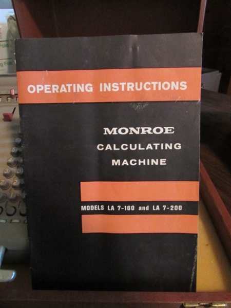 2 VINTAGE CALCULATING MACHINES - SCM MARCHANT & MONROE