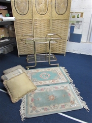 BEVERAGE CART AND RUGS