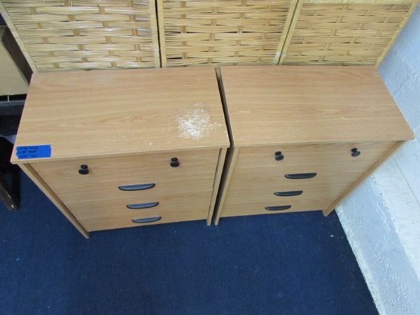 2 MATCHING DRESSERS