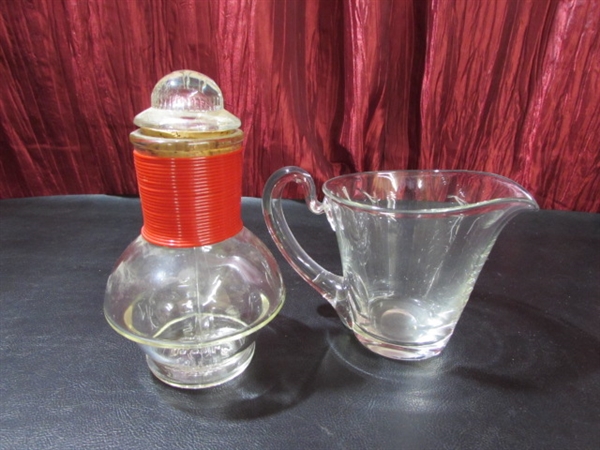 PYREX, FIRE KING BAKING & SERVING GLASSWARE