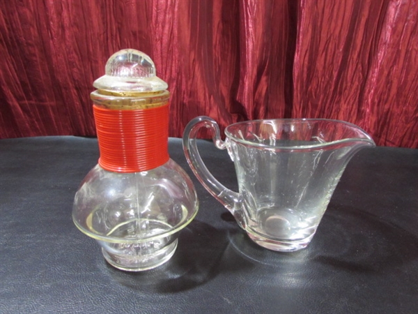 PYREX, FIRE KING BAKING & SERVING GLASSWARE