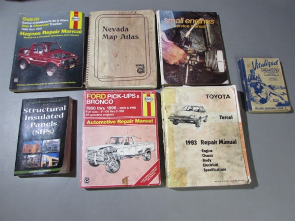 HAYNES REPAIR MANUALS AND OTHER VINTAGE BOOKS