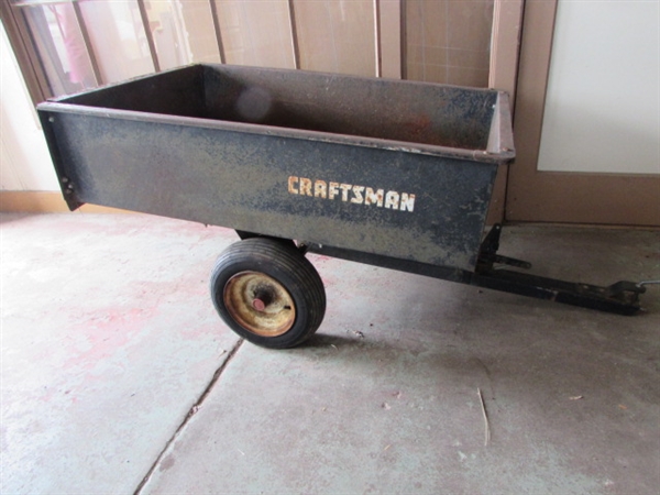 CRAFTSMAN LAWN TRACTOR TILT-TRAILER *LOCATED OFF SITE #1*