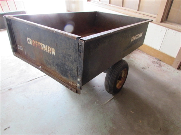 CRAFTSMAN LAWN TRACTOR TILT-TRAILER *LOCATED OFF SITE #1*