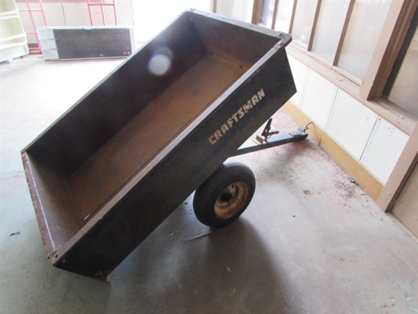 CRAFTSMAN LAWN TRACTOR TILT-TRAILER *LOCATED OFF SITE #1*