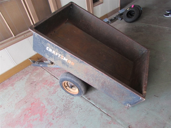 CRAFTSMAN LAWN TRACTOR TILT-TRAILER *LOCATED OFF SITE #1*