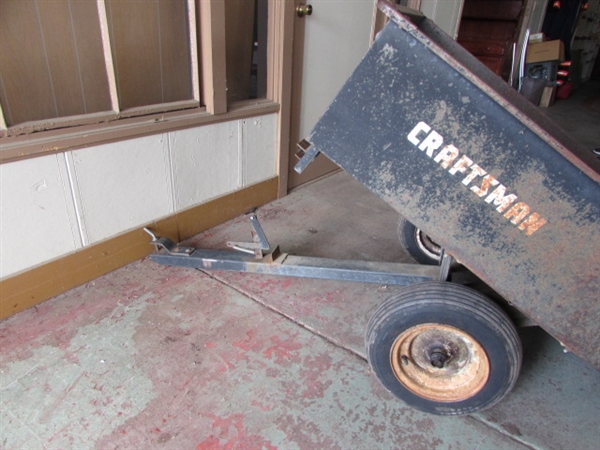 CRAFTSMAN LAWN TRACTOR TILT-TRAILER *LOCATED OFF SITE #1*