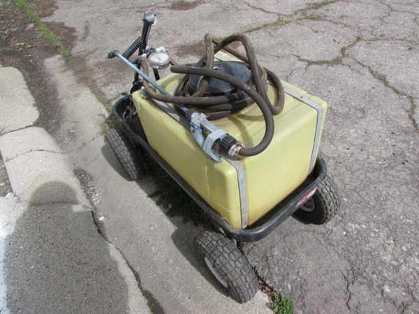 INDUSTRIAL SPRAYER IN A WAGON *LOCATED OFF SITE #1*