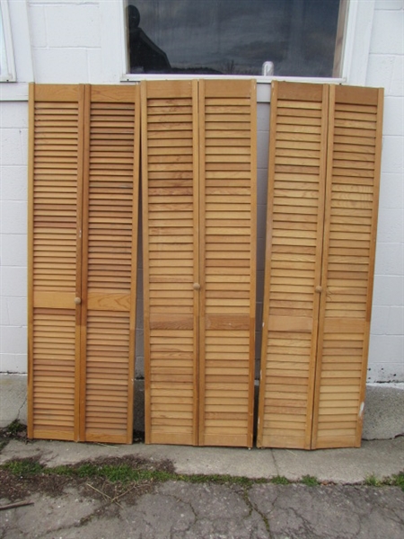 LOUVERED CLOSET DOORS *LOCATED OFF SITE #1*