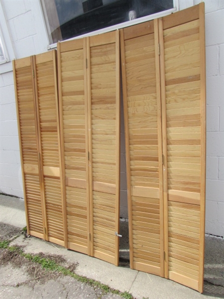 LOUVERED CLOSET DOORS *LOCATED OFF SITE #1*