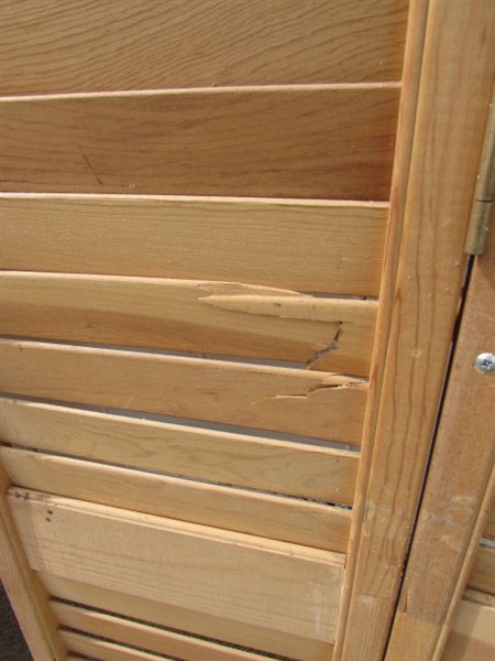 LOUVERED CLOSET DOORS *LOCATED OFF SITE #1*