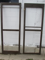 TWO WOOD SCREEN DOORS *LOCATED OFF SITE #1*